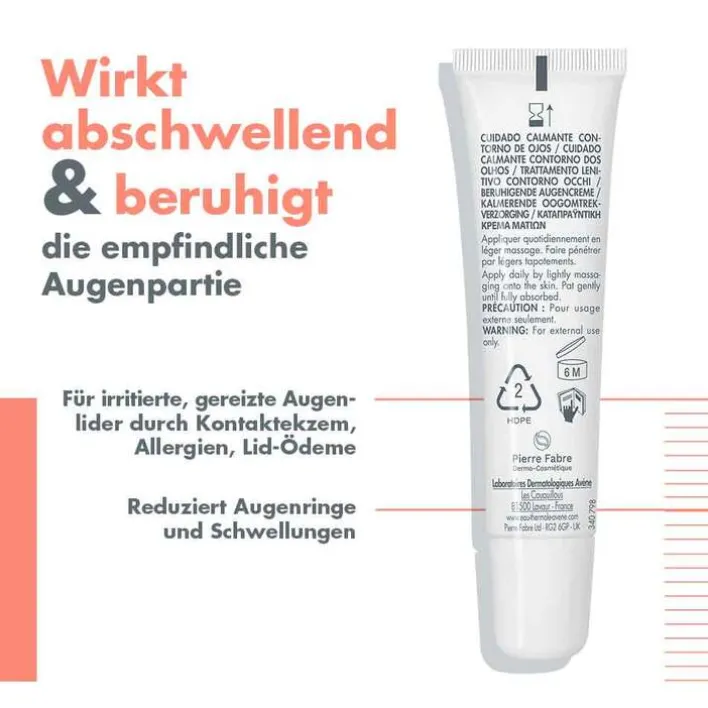 Avene beruhigende Augencreme, 15 ml> Augenpflege