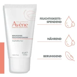 Avene beruhigende Feuchtigkeitsmaske, 50 ml