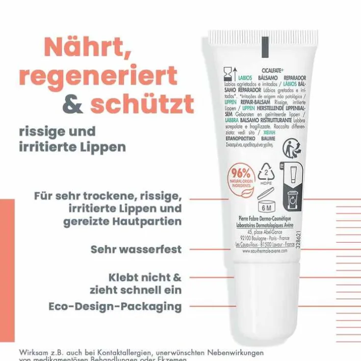 Avene Cicalfate + Lippen Repair-Balsam, 10 ml> Lippenpflege