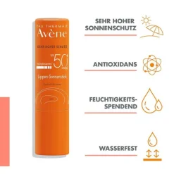 Avene Sunsitive Lippen Sonnenstick SPF 50 + , 3 g> Lsf 50+