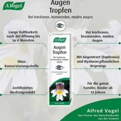 A. Vogel A.VOGEL Augen-Tropfen 6 Mon.n.Öffnen haltbar, 10 ml><noscript><img width=