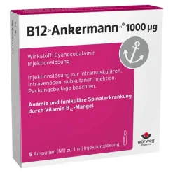 B12 Ankermann® 1000 µg Vitamin B12 Injekt, 5X1 ml