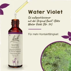 Bachblüten Nr. 34 Water Violet Tropfen, 20 ml