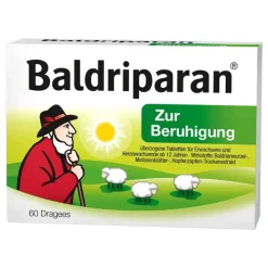 Baldriparan zur Beruhigung überzogene Tabletten, 60 St> Beruhigungsmittel