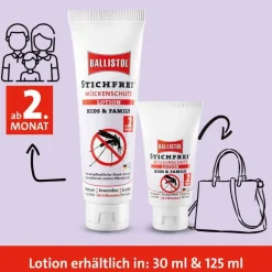 Stichfrei Ballistol Mückenschutz Lotion Kids & Family, 125 ml><noscript><img width=