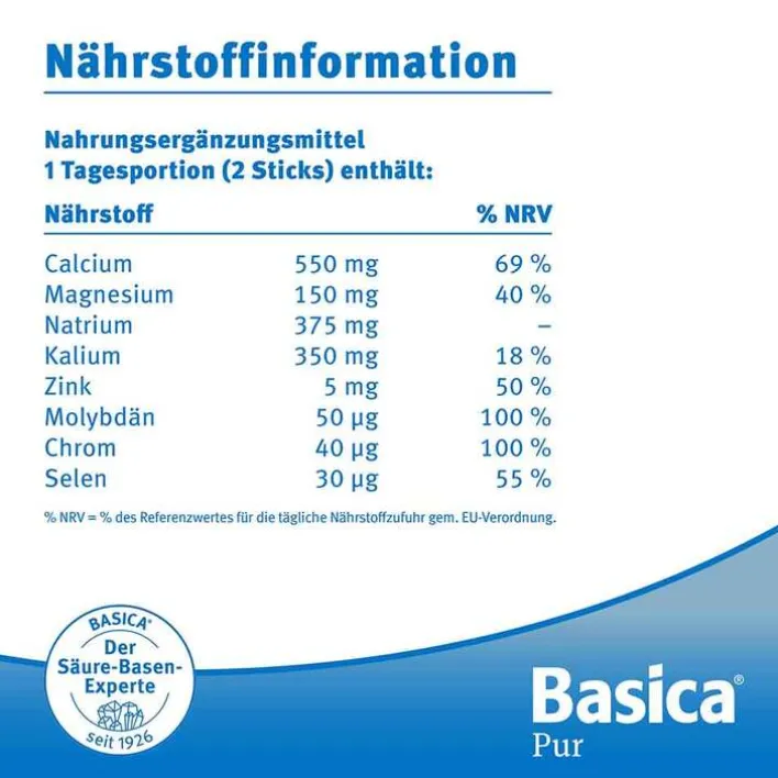 Basica Pur Pulver, 50 St> Säure-Basenhaushalt