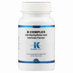 Klean Labs B-Complex mit Methylfolat und Intrinsic Factor Kap, 60 St> Vitamin B Komplex