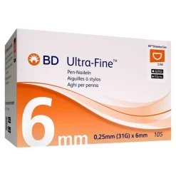 BD Ultra-Fine Pen-Nadeln 6 mm 31 G, 105 St