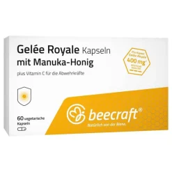 Beecraft Gelee Royale Kapseln mit Manuka-Honig, 60 St