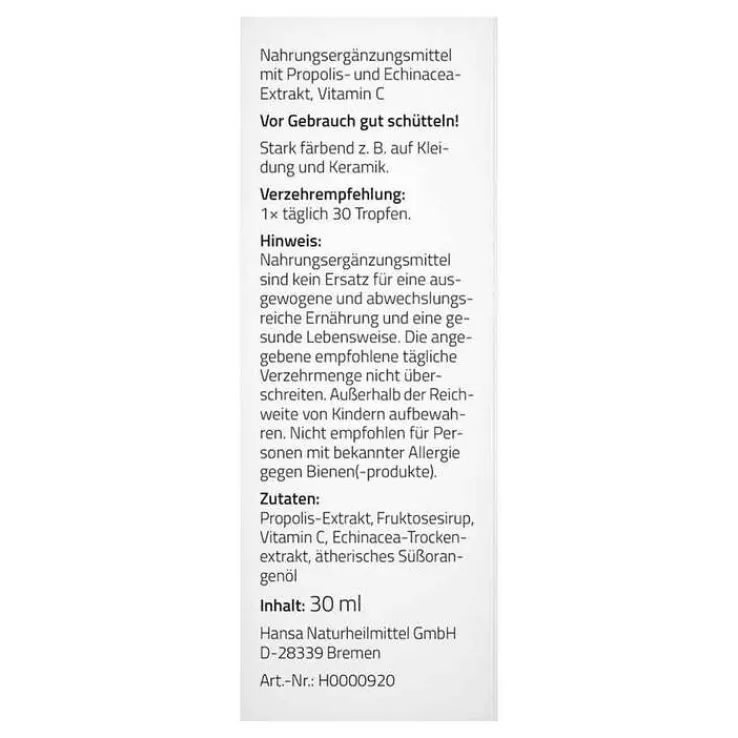 Beecraft Propolis Tropfen 55% plus Echinacea, 30 ml