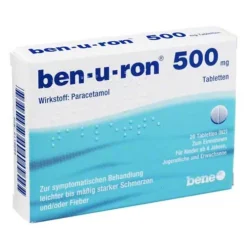 Ben-u-ron 500 mg Tabletten, 20 St> Paracetamol|Kopfschmerztabletten