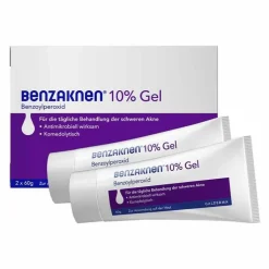 Benzaknen® 10% Gel bei mittelschwerer bis schwerer Akne, 2X60 g