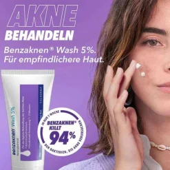 Benzaknen ® Wash 5% Suspension bei unreiner Haut und leichter Akne, 2X100 g> Akne-Creme