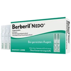 Berberil N EDO Augentropfen bei akut geröteten, gereizten Augen, 10X0.5 ml> Augentropfen Bindehautentzündung