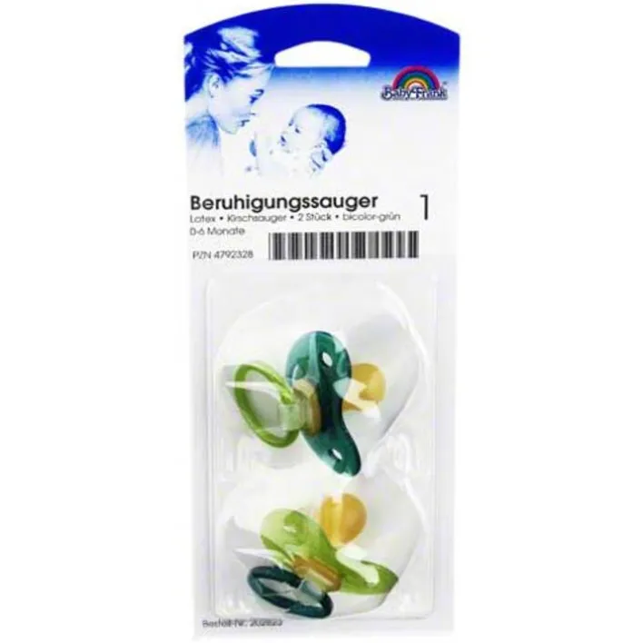 Babyfrank Beruhigungssauger Kirsche Latex , 2 St> Schnuller