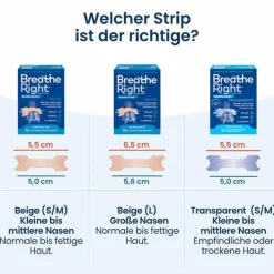 Besser Atmen Breathe Right® Nasenpflaster normal beige, 10 St><noscript><img width=
