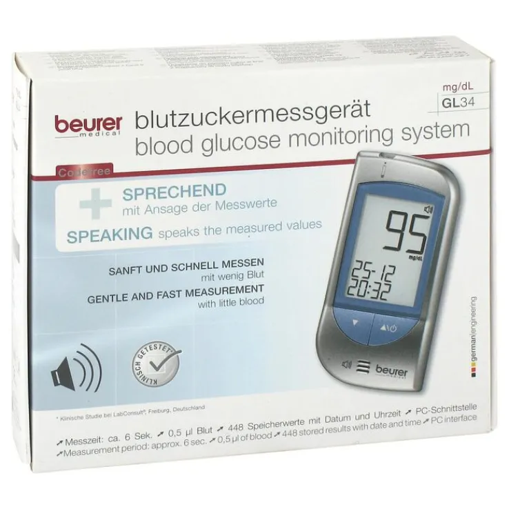 Beurer Blutzuckermessgerät GL 34 mg / dl, 1 St