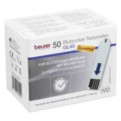Beurer blutzucker-teststreifen GL40, 50 St> Blutzuckertests|Teststreifen