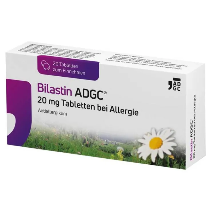 Bilastin ADGC 20 mg Tabletten bei Allergie, 20 St