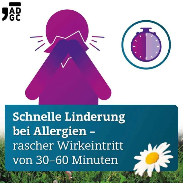 Bilastin ADGC 20 mg Tabletten bei Allergie, 6 St