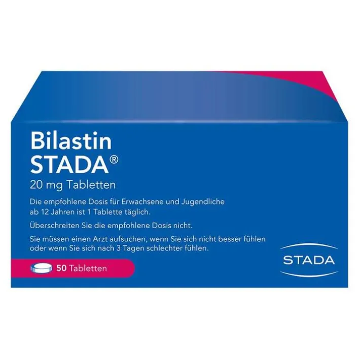 Stada Bilastin 20 mg Tabletten, 50 St> Allergie Tabletten|Allergie Medikamente