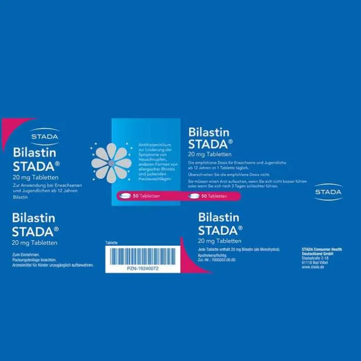 Stada Bilastin 20 mg Tabletten, 50 St> Allergie Tabletten|Allergie Medikamente