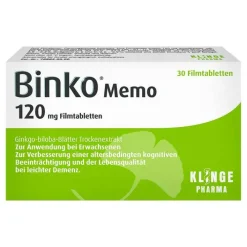 Binko Memo 120 mg Filmtabletten, 30 St> Ginkgo|Durchblutungs Tabletten