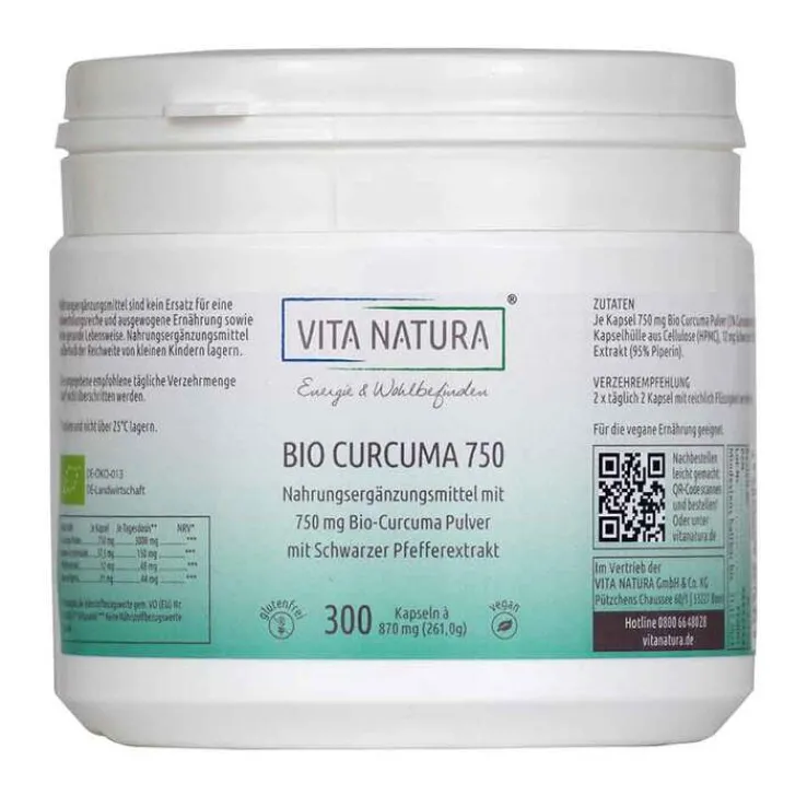 Bio Curcuma 750 mg Vegikapseln, 120 St