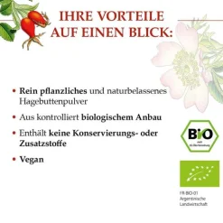 Bio Hagebutten Pulver, 250 g