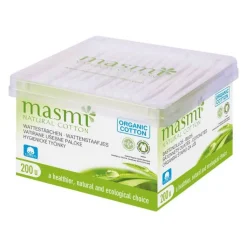Bio Kosmetikstäbchen 100% Bio Baumwolle Masmi, 200 St