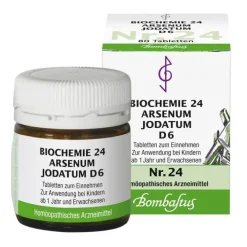 Bombastus Biochemie 24 Arsenum jodatum D 6 Tabletten, 80 St> Salze 13-24
