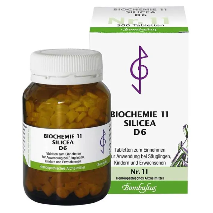 Bombastus Biochemie 11 Silicea D 6 Tabletten, 500 St> Salze 1-12|D 6