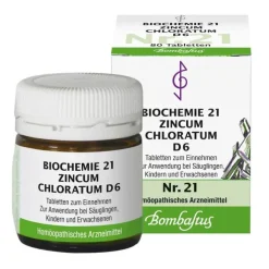 Biochemie 21 Zincum chloratum D 6 Tabletten, 80 St