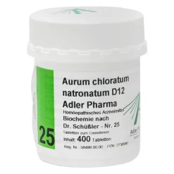 Biochemie Adler 25 Aurum chloratum Natrium D12 Tabletten, 400 St