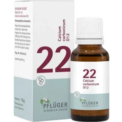 Biochemie Pflüger 22 Calcium carbonicum D 12 Globuli , 15 g