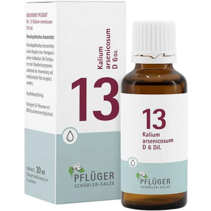 Biochemie Pflüger 13 Kalium arsenic.D 6 Tropfen, 30 ml