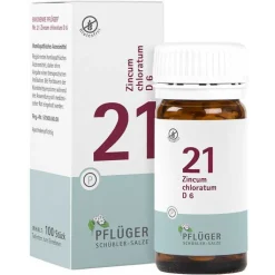 Biochemie Pflüger 21 Zincum chloratum D 6 Tabletten, 100 St