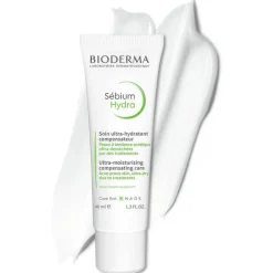Bioderma Sebium Hydra Creme für unreine, ölige, zu Akne neigende Haut, 40 ml