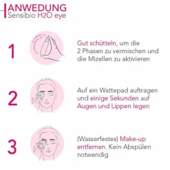 Bioderma Sensibio H2O Reinigungslösung eye, 125 ml
