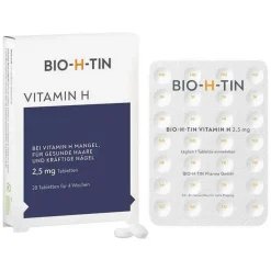 Bio-H-Tin ® Vitamin H 2,5 mg Tabletten, 28 St> Vitamin B7 (Biotin)