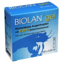 BIOLAN® gel Augentropfen, 20X0.45 ml
