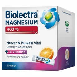 Biolectra Magnesium 400 mg Nerven & Muskeln Vital, 60 St> Magnesium