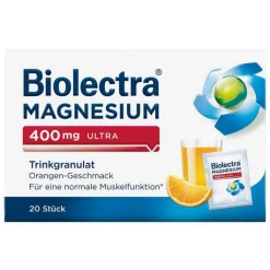 Biolectra Magnesium 400 mg ultra Trinkgranulat Orange, 20 St