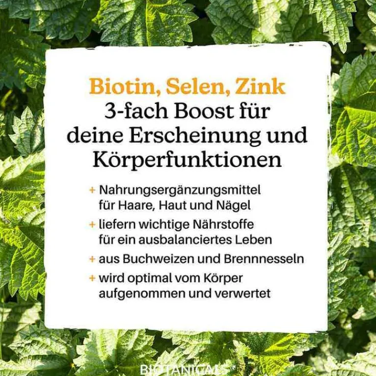Biotanicals Biotin Selen Zink Kapseln, 120 St