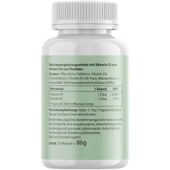 Biotanicals Vitamin D3 + K2 Kapseln, 150 St