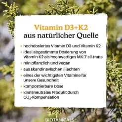 Biotanicals Vitamin D3 + K2 Kapseln, 150 St