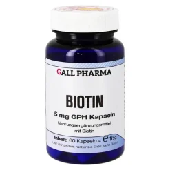 Hecht Pharma Biotin 5 mg GPH Kapseln, 60 St> Vitamin B7 (Biotin)