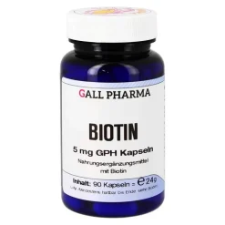 Hecht Pharma Biotin 5 mg GPH Kapseln, 90 St> Vitamin B7 (Biotin)