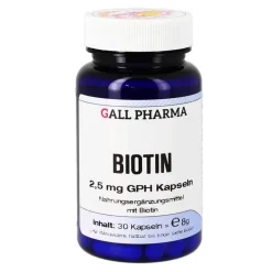 Hecht Pharma Biotin 2,5 mg GPH Kapseln, 30 St> Vitamin B7 (Biotin)