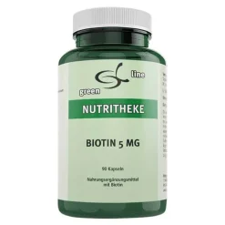 Green line Nutritheke Biotin 5 mg Kapseln, 90 St> Vitamin B7 (Biotin)